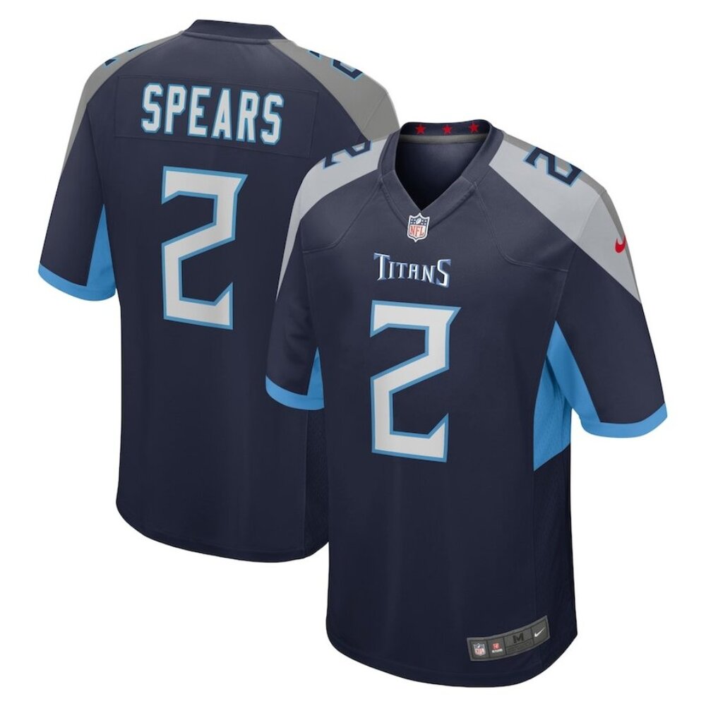 Tyjae Spears Nike Navy Game Jersey NWOT W Large
